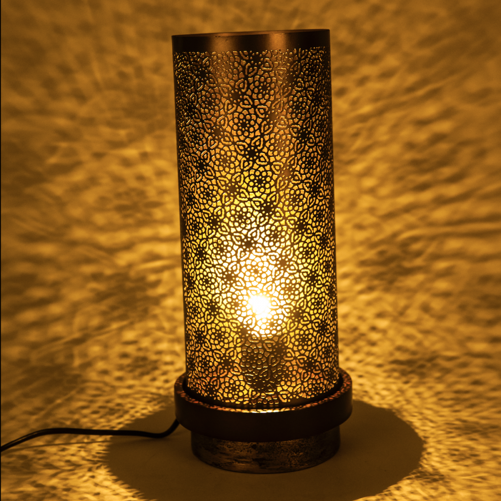 Tall Lamp (Wood & Metal)